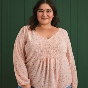 Torrid V-Neck Floral Top – Flattering Fit, Size 5X